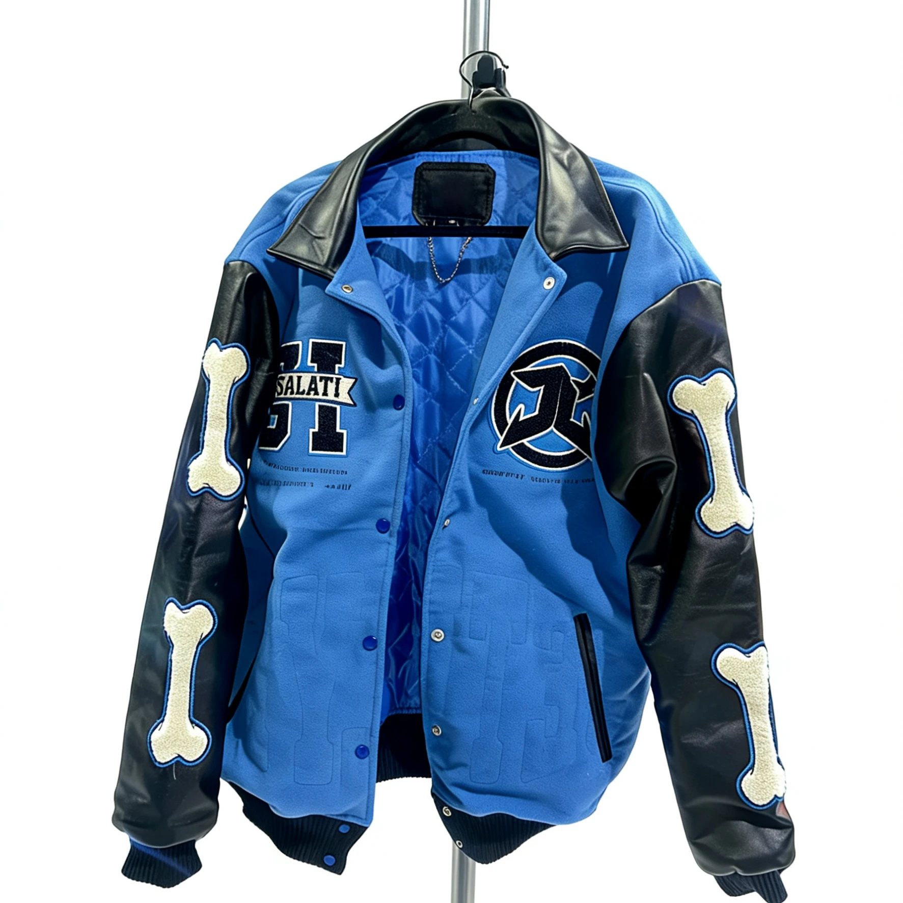 OEM Manufacturer Supply Leather Puff Jacket Windproof Waterproof Custom Towel Embroidery Mans Coat Outwear Puffer Jackets Winter gallery 3