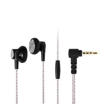 JCALLY HiFi high-definition Vocals Flat head dynamic sound quality 3.5mm L bend plug in-ear earphone earbud