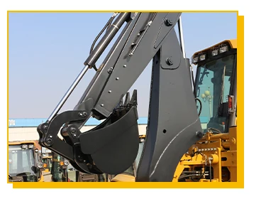 2.5 Ton Compact Front End Loader Backhoe Excavator 4x4 Wheeled ...