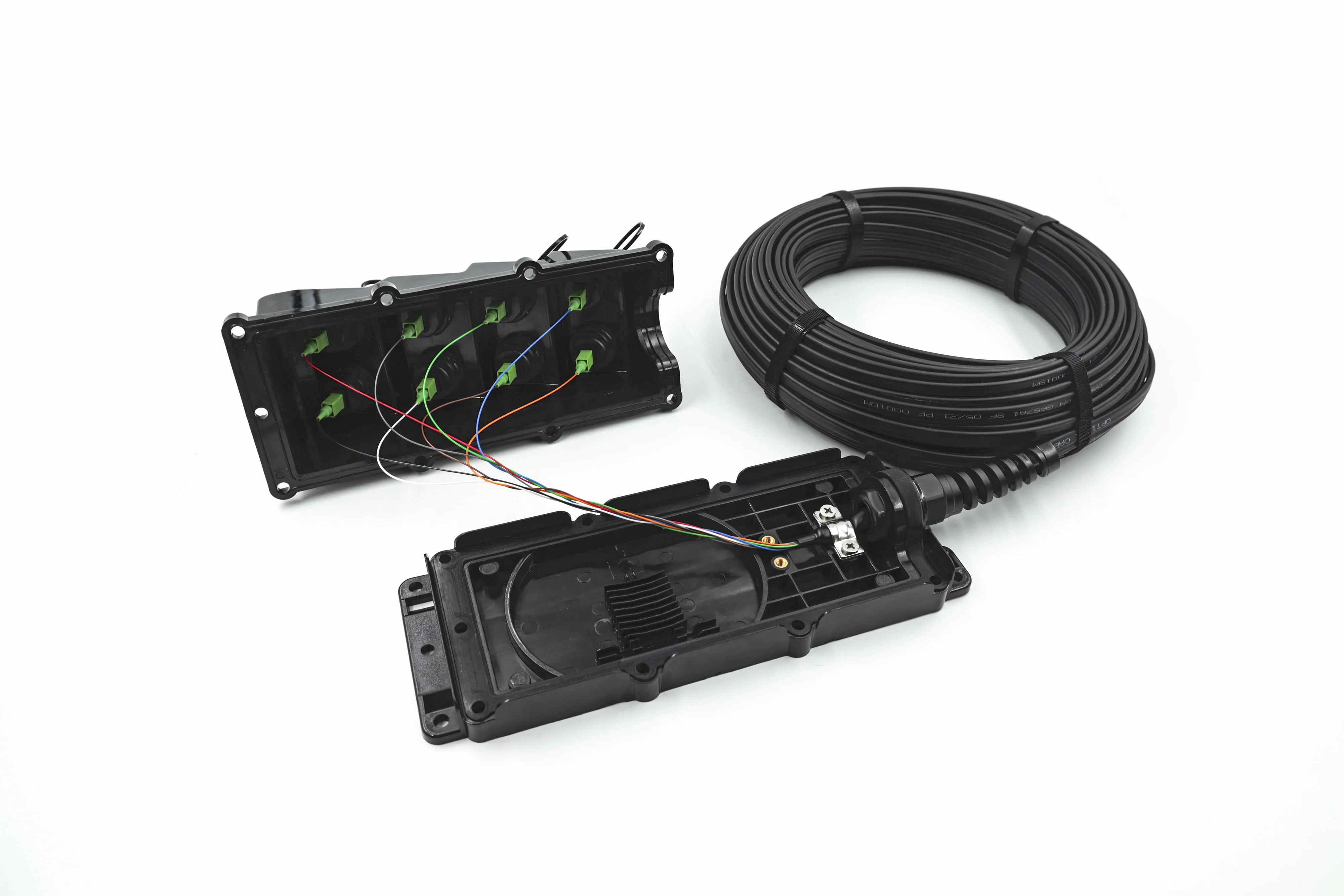 SC APC FTTA Fiber Optic Termination Box FTTH 4 Ports With 1x4 Splitter