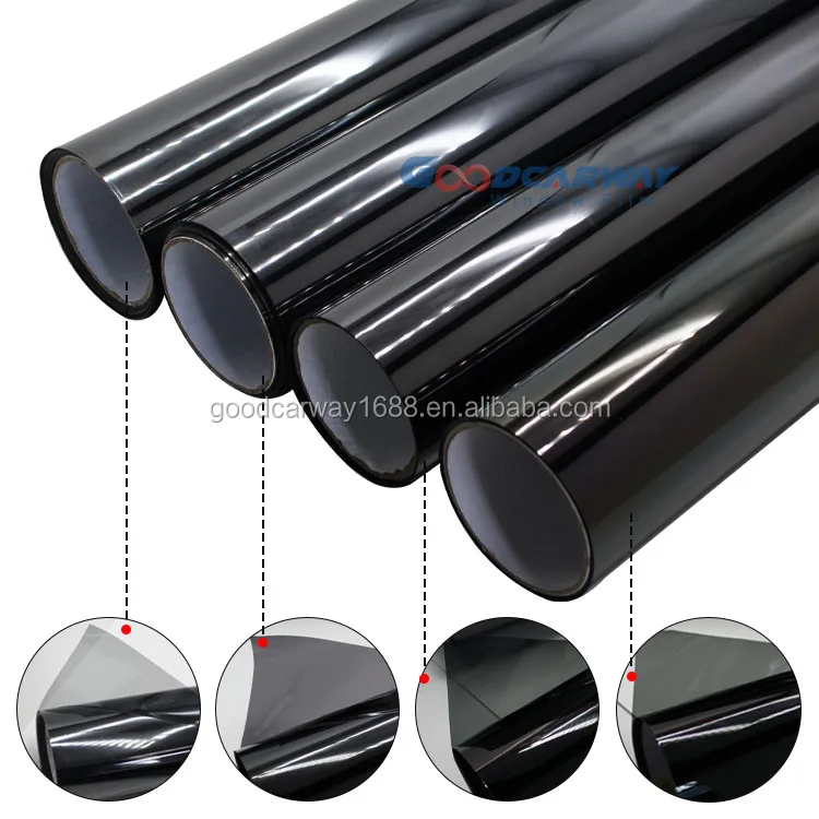 1ply 1.2mil Solar Window Film Car Glass Tinting Film Black 5vlt Dbk5