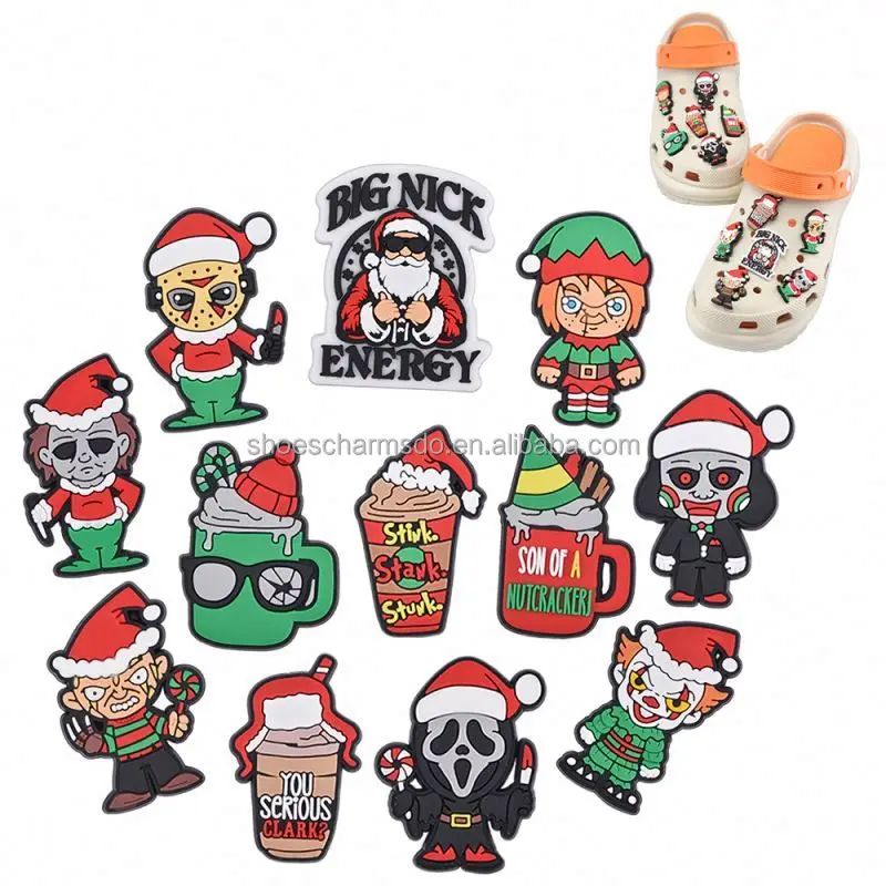 2026 New set custom rubber shoe Clog Mexico food drink charms for decoration Christmas gift accessory package