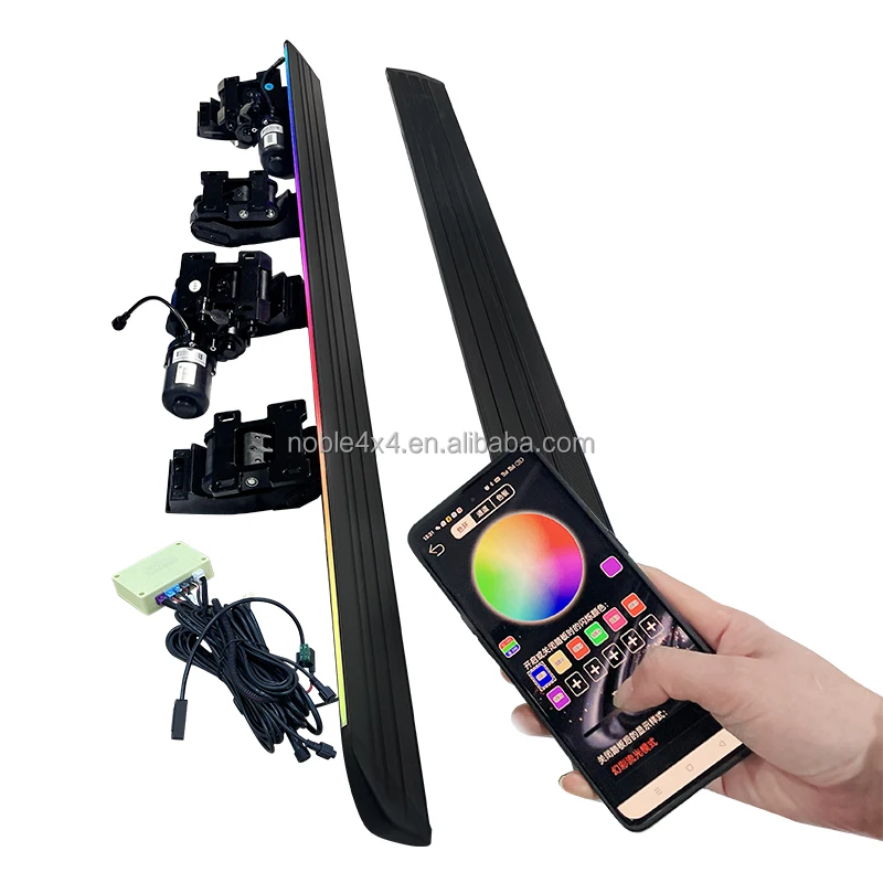 Car Parts Smart Electric Side Step of Colorful Neon Led Light Lamp for Porsche Cayenne HIBRID 2008-2021 MACAN 2015-2023