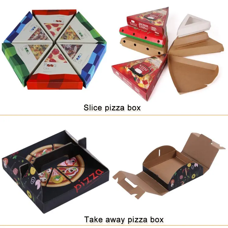 New Hot Custom Pizza Packing  Box 8/10/12/16 Inch Polygonal Thick Corrugated Pizza Box