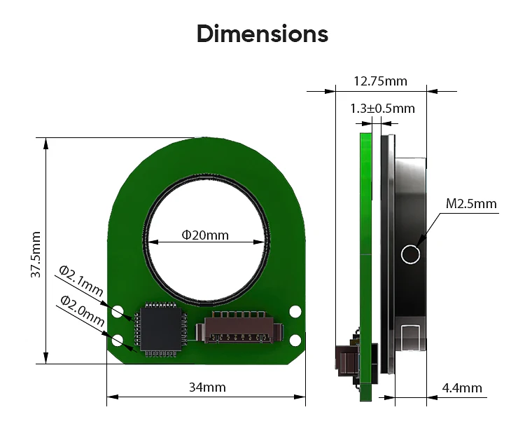 High Resolution Hollow Compact Encoder Magnetic absolute value encoder