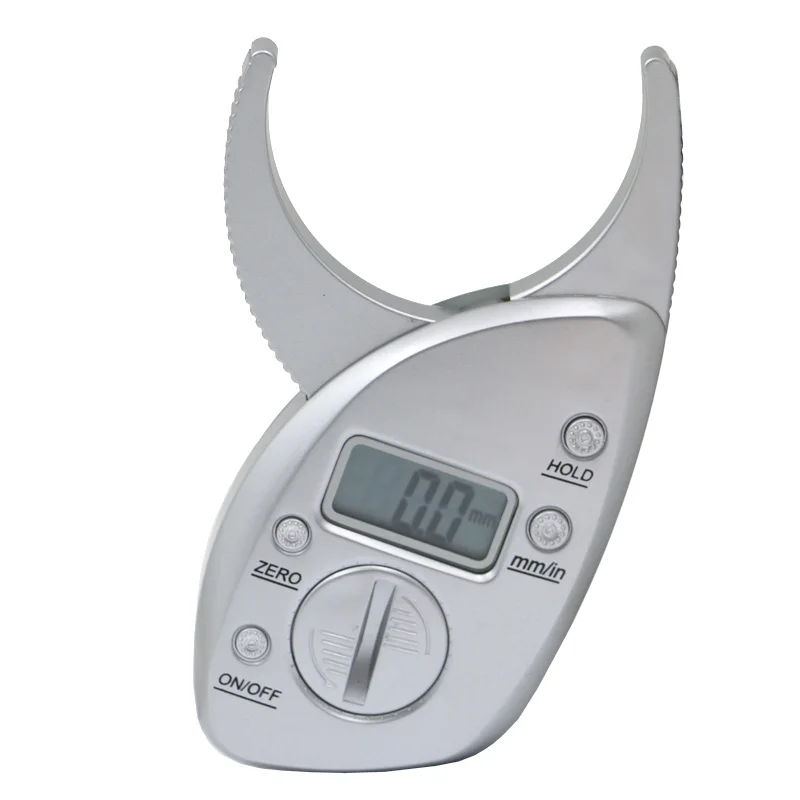 Digital Body Fat Caliper Analyzer Measure mm inch LCD for Men