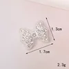 D687 fully diamond-encrusted small bow tie