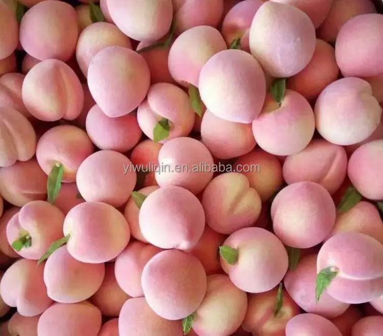 Fake Fruit Peach Artificial Fruit Foam Pink Artificial Lifelike Peach