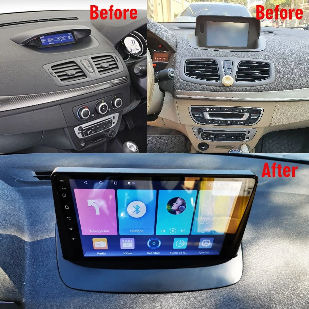 2 Din Android Car Radio Stereo for Renault Megane 3 Fluence 2008