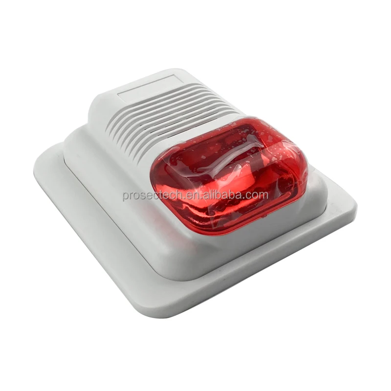 Conventional Fire Alarm Flashing Light DC24V Alarm Strobe Sounder Fire Alarm Horn Siren With Flasher