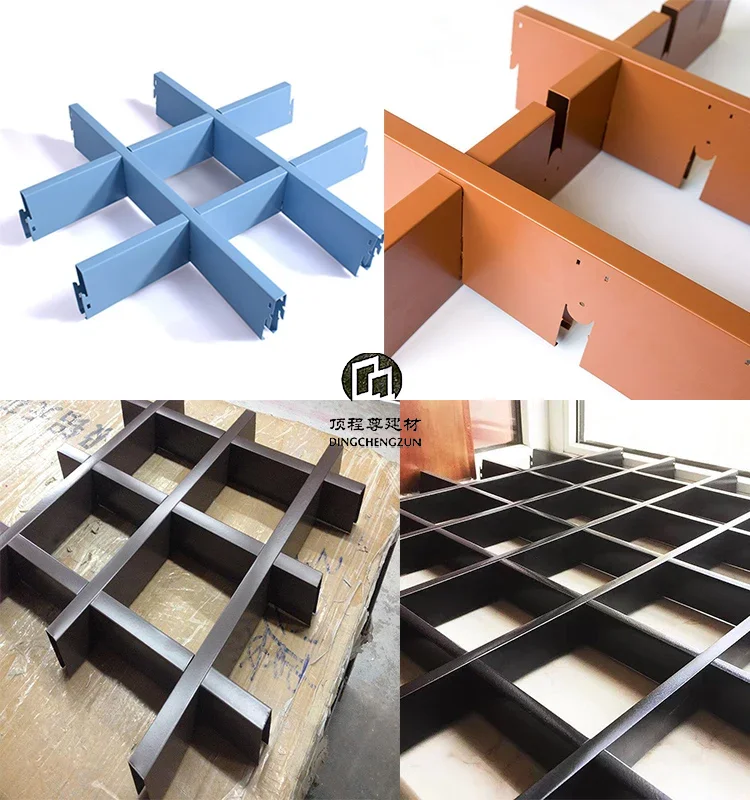 Aluminium Open Cell Grid Ceiling Designs