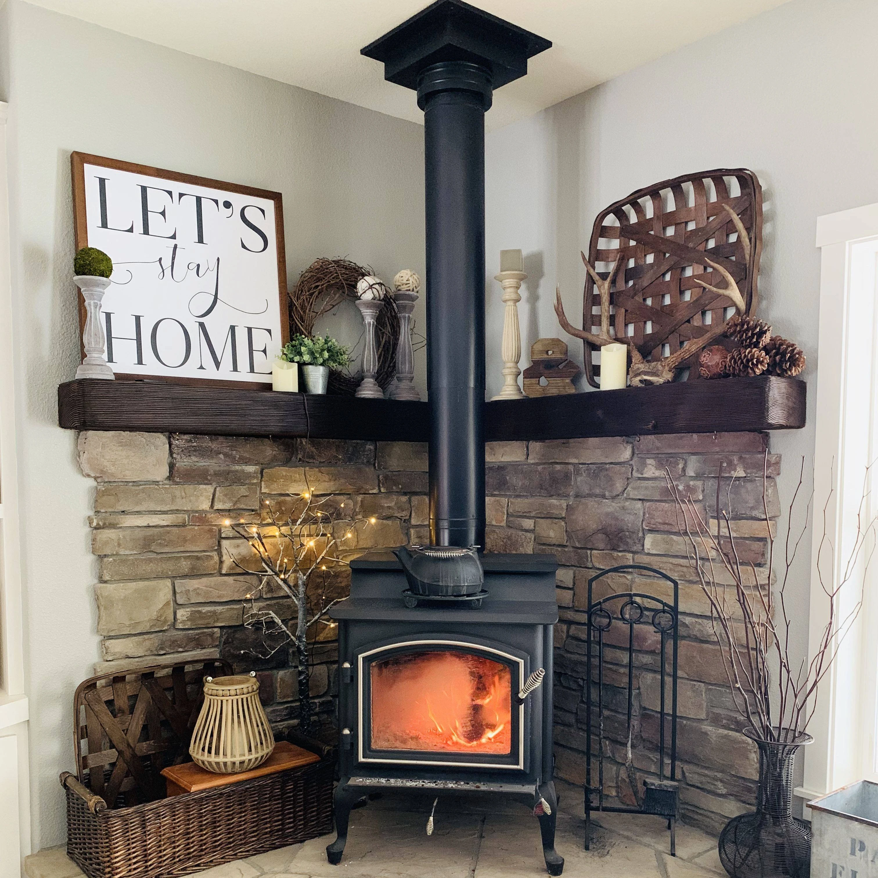 Benjamin Franklin Cast Iron Wood Burning Stove Modern Design