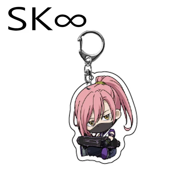 Anime SK8 the Infinity Keychains Cosplay Miya Langa Reki Cherry Blossom Key Rings Kawaii Bag Car Pendant Fashion Fan Gift