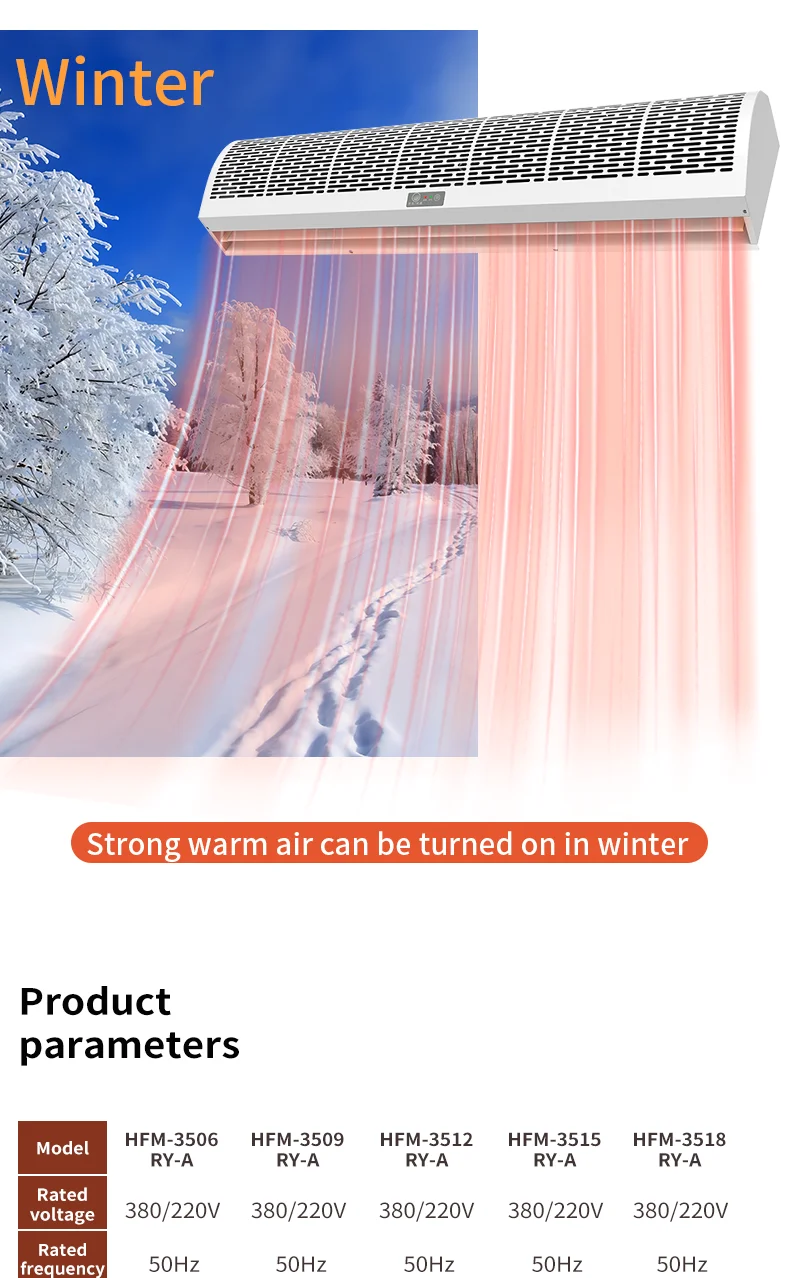 Air Curtain, 900mm, PTC - detail 26