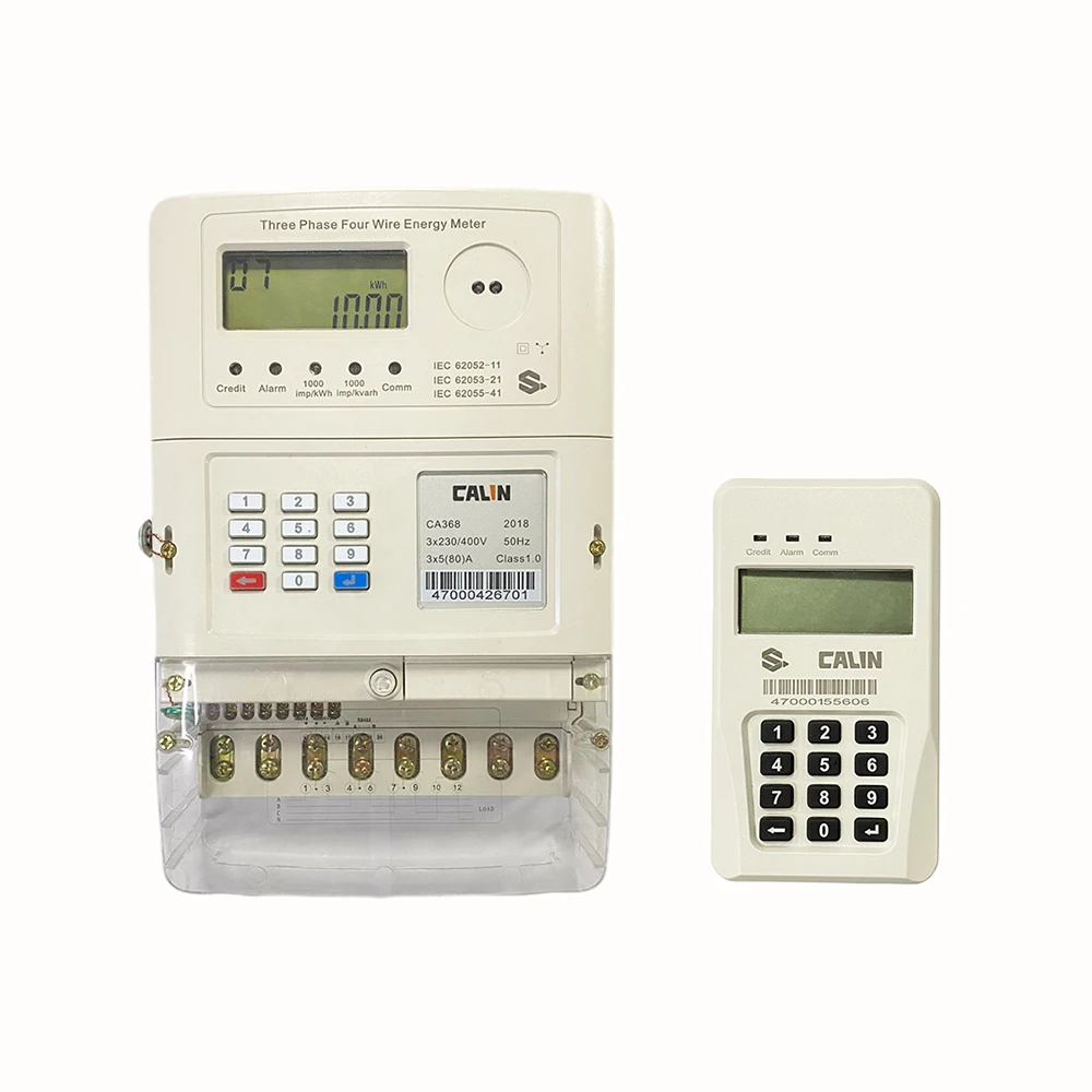 New Type Multifunctional Smart Three Phase Split Electricity Energy Meter With Sts Optical Prepaid Postpaid