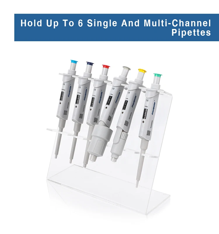 6position Pipette Plastic Stand Lab Pipette Rack Pipette Stand Holder
