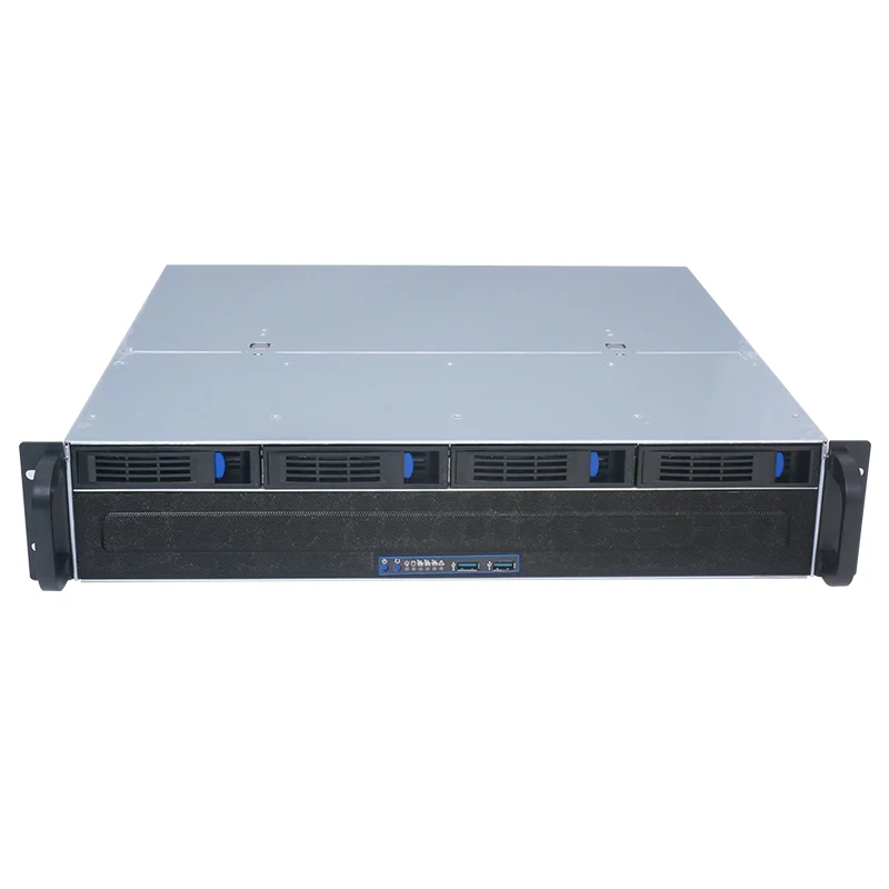 2 Bus Server Rack 2U Rackmount Server Chassis with 4 Hot-Swappable Drive Bays