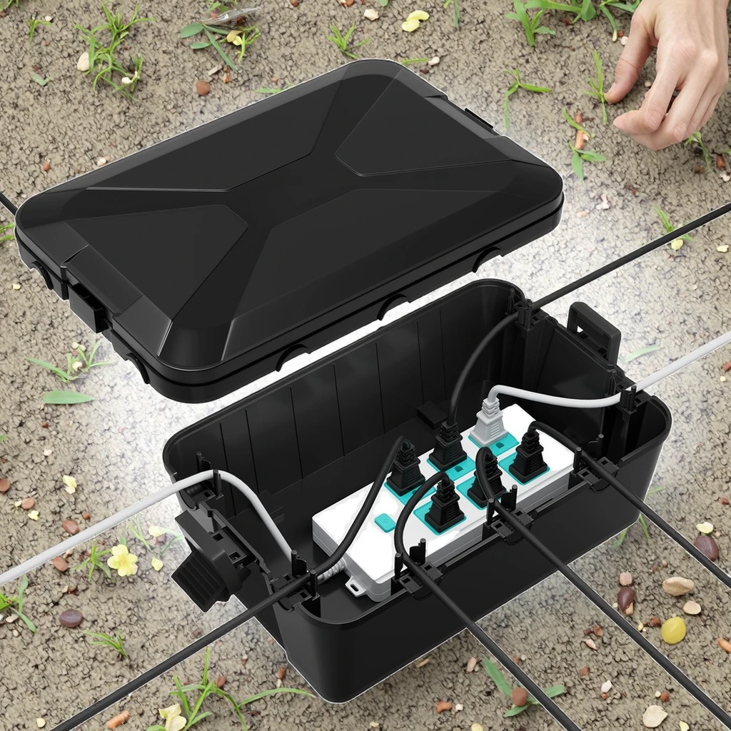 Anschlussdose IP65 230x150x85 Wasserdichte Anschlussdose IP65 – 230x150x85mm, ABS-Kunststoffgehäuse, Für Außen & Innen