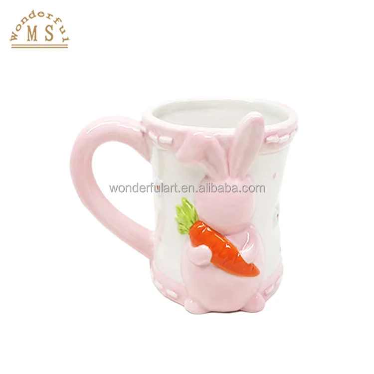 Vegetable Radish Carrot Rabbit Shape Holders 3d Style Kitchen Ceramic Tableware handle kitchenware for Easter Day