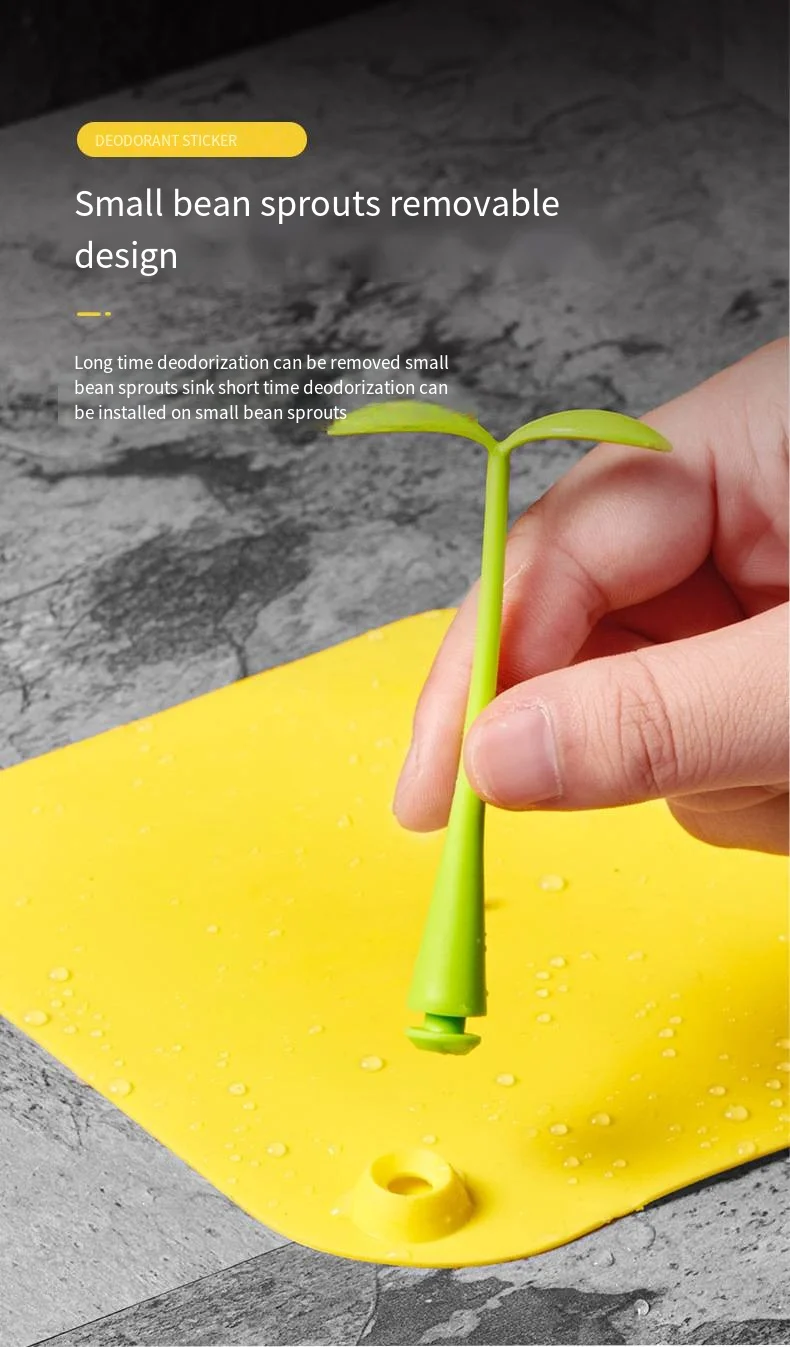 Drain cover household small bean sprout drain silicone sewer deodorant cover toilet bug cover bean seedling drain mat factory