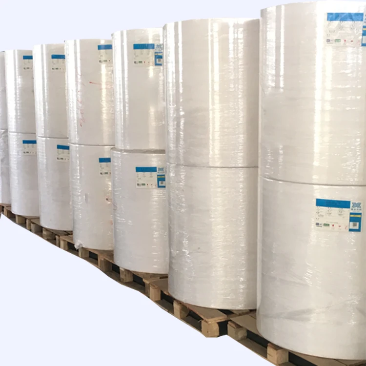 Класс термобумага рулон бумаги машинной намотки 55gsm 58gsm 60gsm 65gsm 70gsm 80gsm Тепловая рулонная бумага большой рулон термобумаги изготовление размеров под заказ