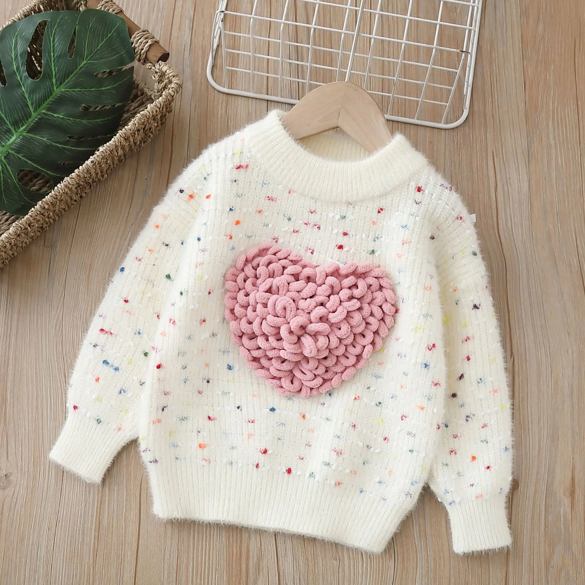Wholesale Girls Jumper Autumn and Winter Sweet Kids Clothes