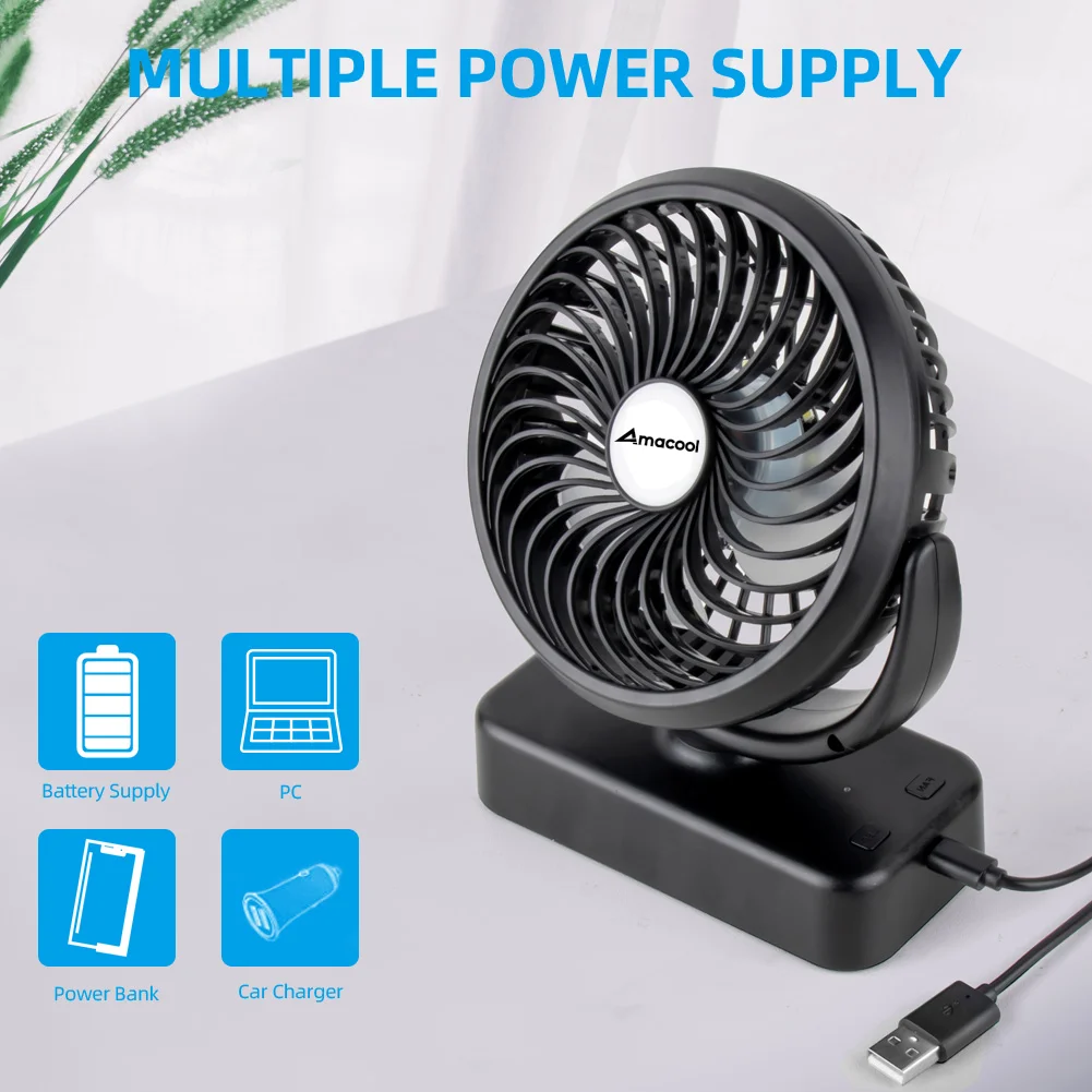 Table Fan, Portable, 5V, Battery - detail 10
