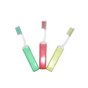 Royal C905 Wheat Straw Folding Toothbrush Nylon 610 Bristles Customized Color Logo ISO Certified Factory Direct Cheap Travel