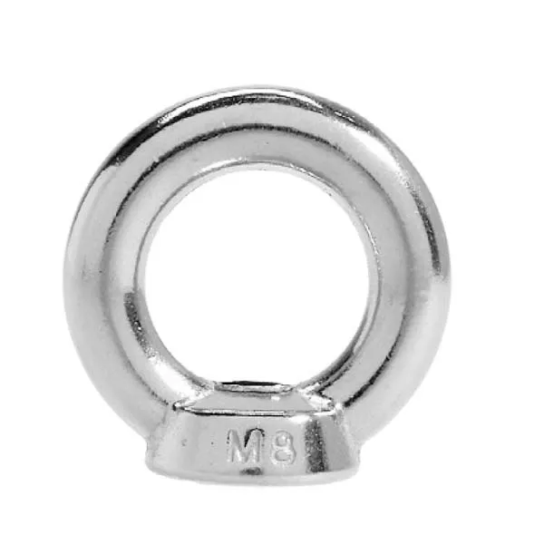 Wholesale Stainless Steel Lifting Eye Nut M3 M4 M5 M6 M8 Forged Round Ring Shape Eye Nuts