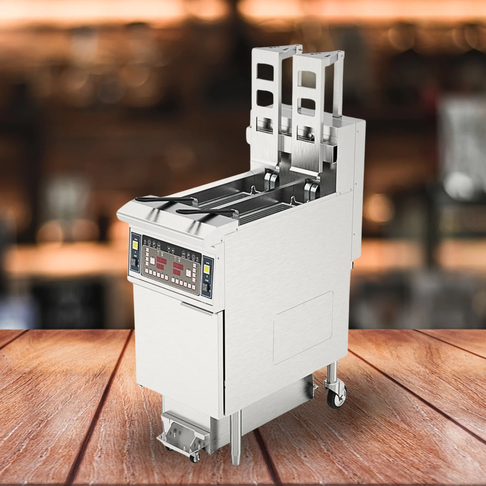 Multifunctional Quality and Consistency Oil Paper 380V Professional Cylinder Fryer Doll for Restaurant