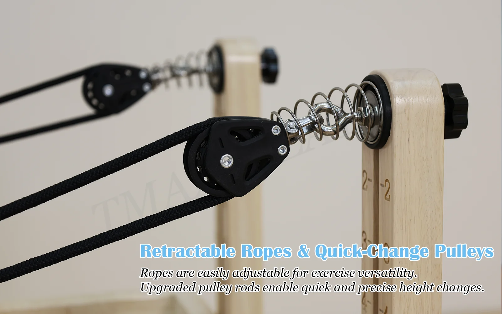 Oak Wood Reformer Bed - Pilates & Yoga Training Essentials