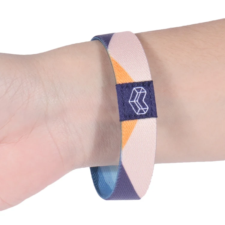 Custom Logo Design Stretchy Promotional Soft Polyester Event Mens Rfid