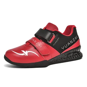 Professional Indoor Fitness Comprehensive Training Barbell Lifting Shoes Custom Logo Upper Leather