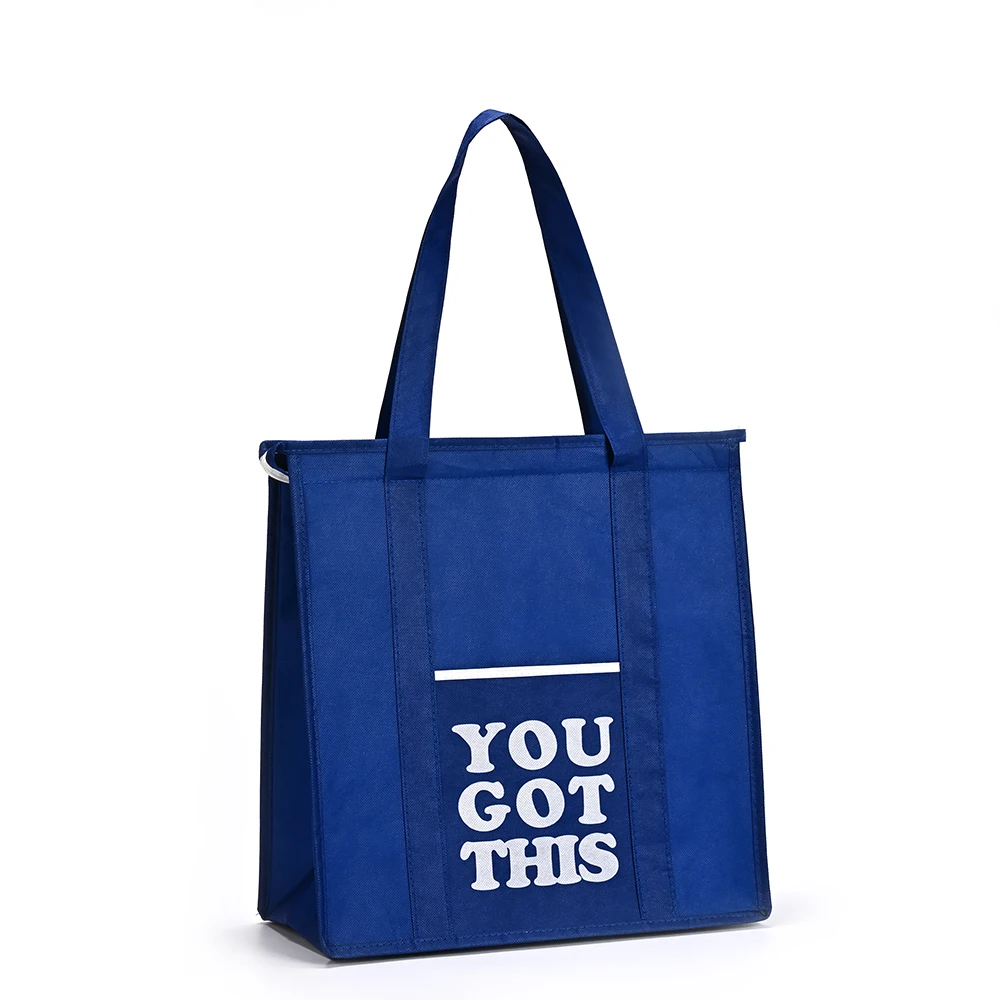 Eco Friendly Reusable Organic RPET Tote Bag Grocery Cotton Cloth Shopping Bags with Custom logo Printed factory