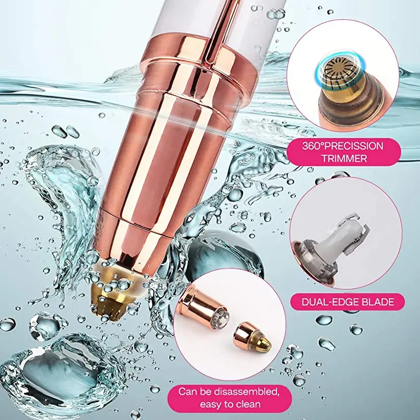 good price portable professional fashion attractive design lady high quality USB painless electric women eyebrow trimmer