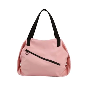 Waterproof Large Capacity Nylon Zipper Normcore/Minimalist Style Unisex Travel Gym Tote Duffel Bag