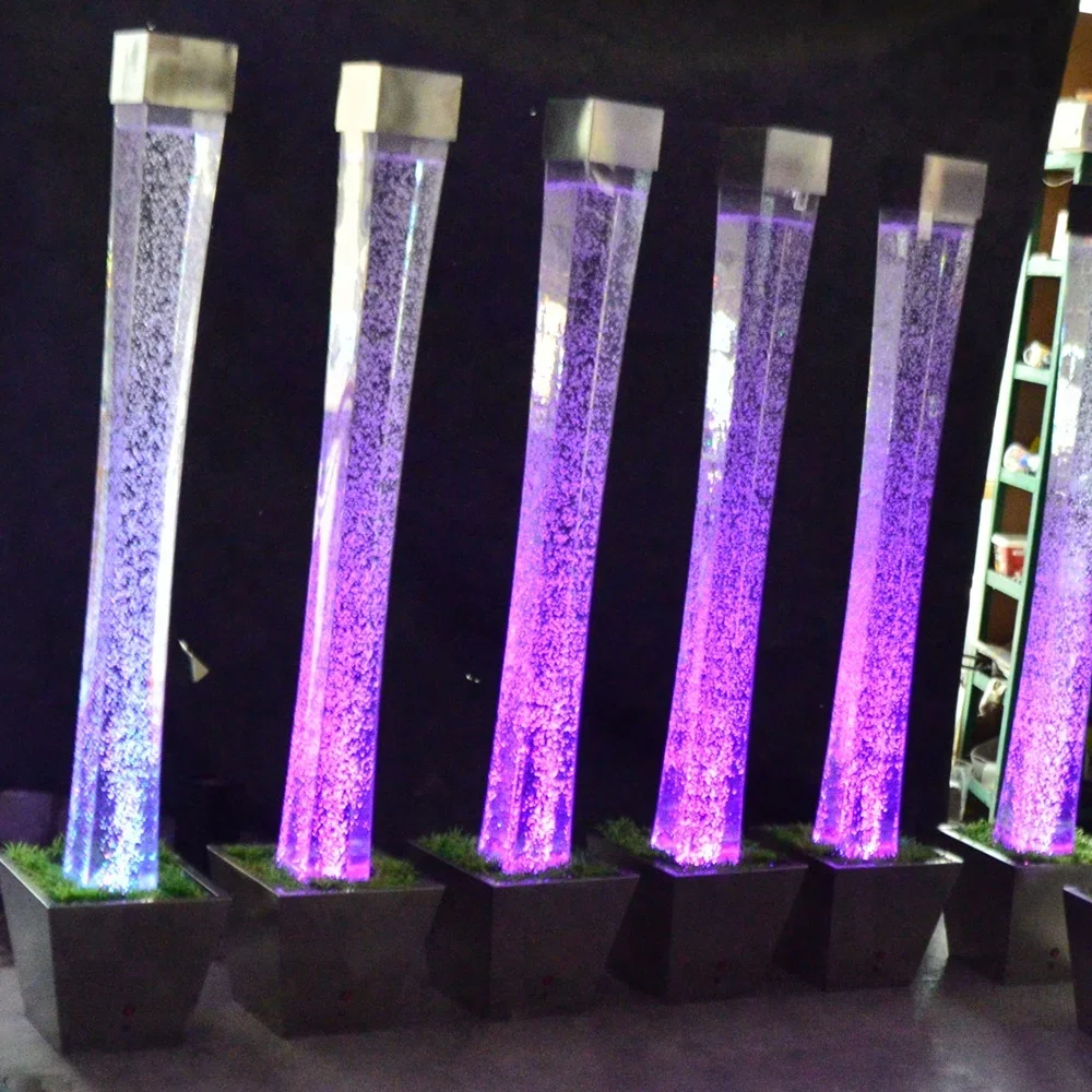 Новый дизайн декоративная светодиодная подсветка для ресторана отеля воздушная пузырьковая стойка Свадебный