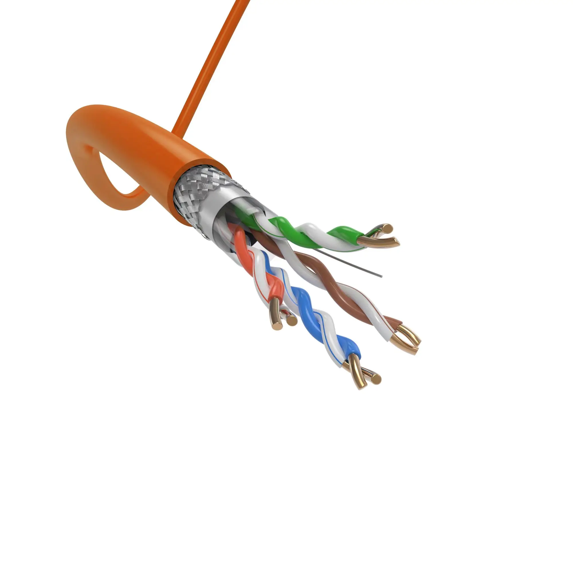 Oem Logo 305m Box Sf/utp Cat 5e Double Shield Cabo 4pr 24awg Sftp Cat5e Networking Cable Buy
