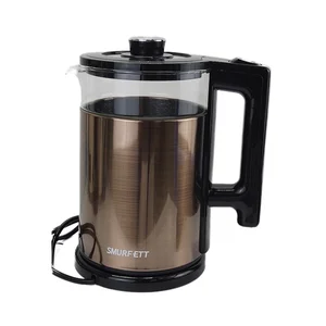 Latest 1.8L Double Wall Glass Electric Kettle Cordless Fast Boil Home Appliance with Double Protection Portable and Colored