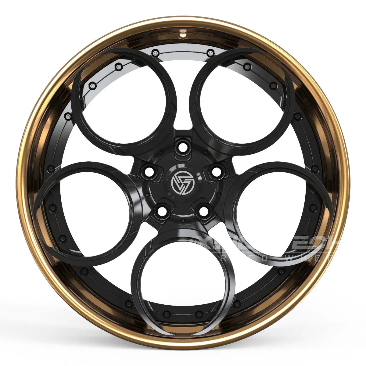XL 2-Piece Deep Dish Concave Chrome Wheel Alloy Forged Wheels 5x114.3 5x120 5x112 Custom Forging Racing Car Wheel - Image 6