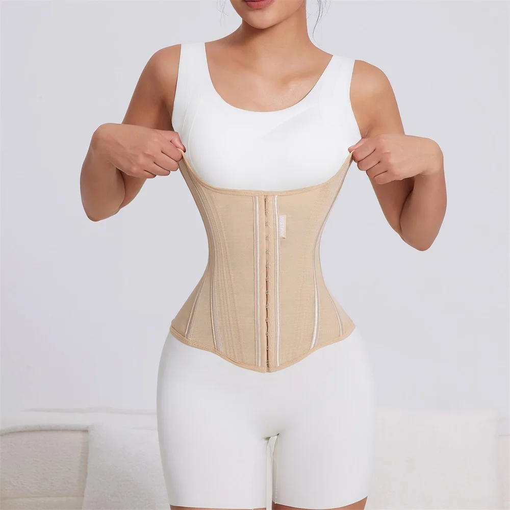 MISTHIN Body Women Trimmer Cincher Corset Double Belt Wrap Girdle Waist Trainer Shaperwear Tummy Control Shaper for Women details