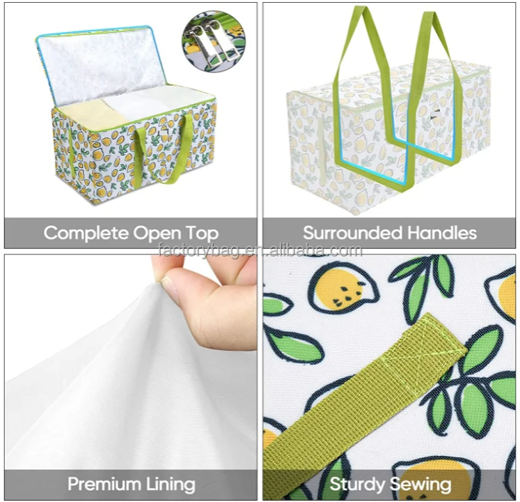 Extra large storage tote laundry space saving storaging heavy duty