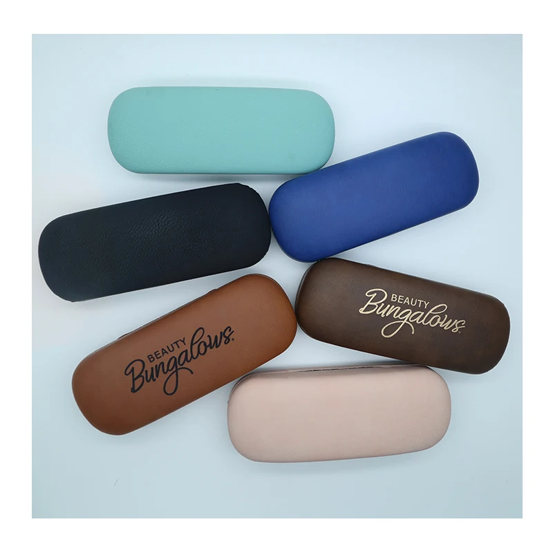 New Arrival spectacle case leatherette for laser, eyeglass case custom logo