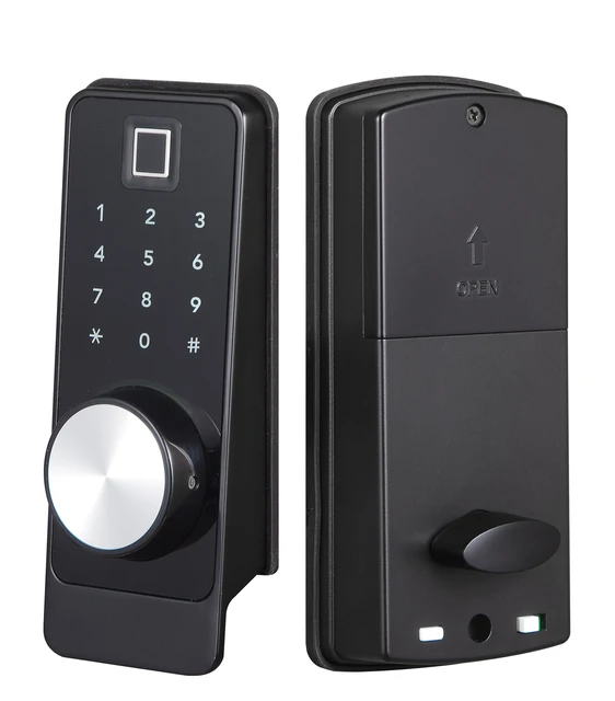 New Cerradura Serrure Intelligente Biometric Digital Combination Finger Print Password Ttlock Smart Door Lock for Wooden Doors