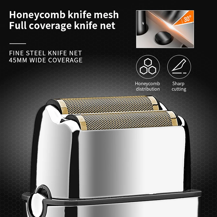 Silver Kemei TX5 Shaver Barber Shaver Beard Trimmer Electric Shaver Kemei Trimmer
