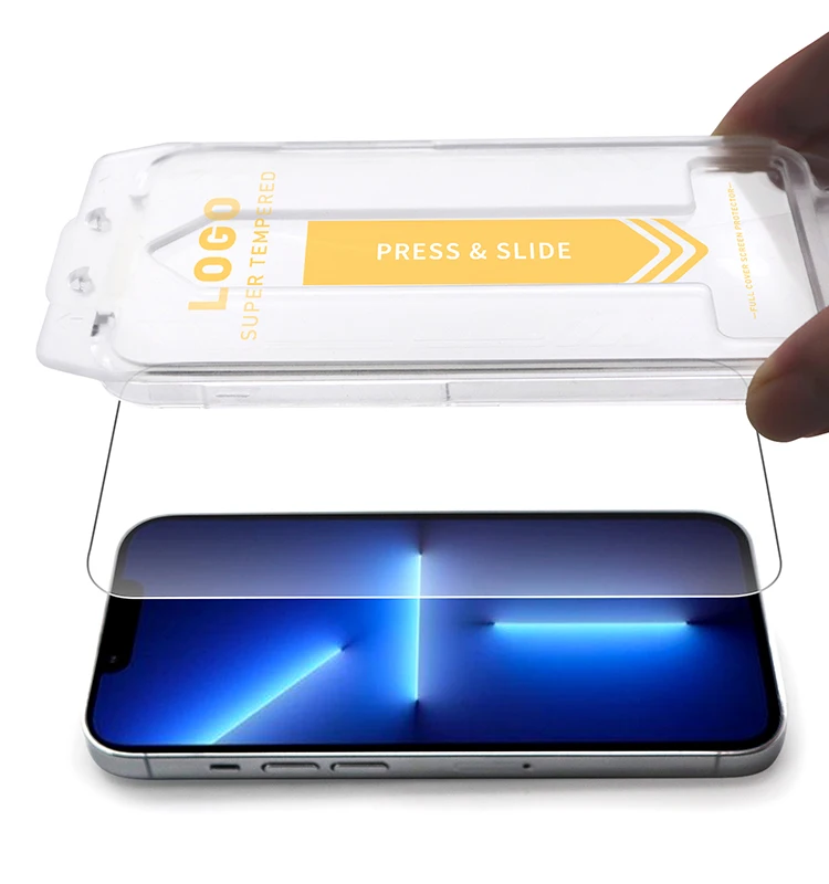 Quick Installation Smooth Sensitive Tempered Glass Screen Protectors for iPhone 11 14 Pro Max XS Max 8 Plus 13 Pro Mobile Phones