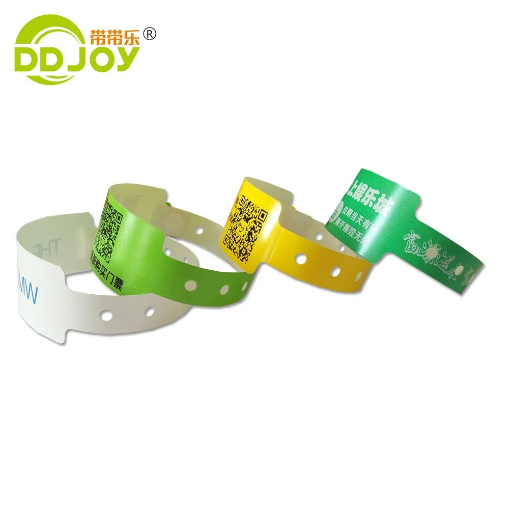 Пластиковый/бумажный/композитный браслет с логотипом на заказ для фестивалей и вечеринок