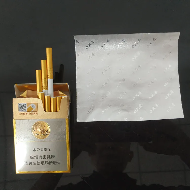 foil inside cigarette box Silver Embossed Inner Aluminum Foil Paper Pulp Laminated Tobacco Packing  for Cigarettes Coated for Food and Print Industries