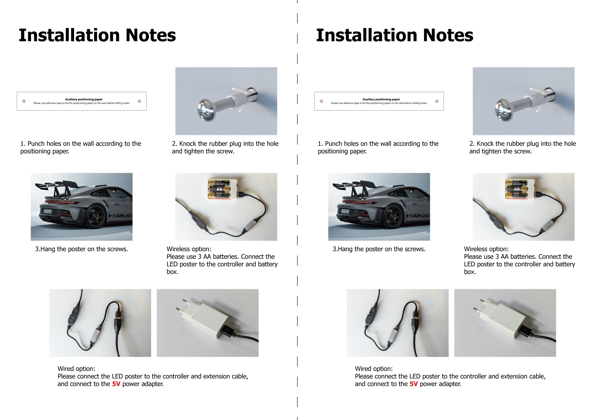 LED car poster Installation