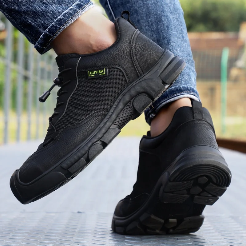 For Brand Fashion Work Outdoor Breathable Comfortable Summer Autumn Fall Winter Water Resistant Steel Toe Safety Shoes Unisex